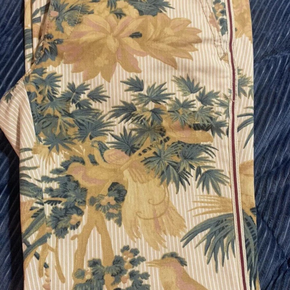 Anthropologie Bird of Paradise Chino 25 NWOT